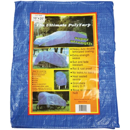 Howard Berger Reinforced 10 ft. x 12 ft. Plastic Tarp V1012